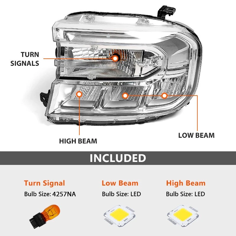 LED Headlight For 2022-2024 Ford Maverick w/o LED DRL with Bulb Left Driver Side Foto 3 de 4