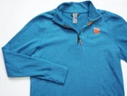 Lars Monsen Merino Wool blend 1/2 Zip Pullover mens Long Sleeve top size L Large