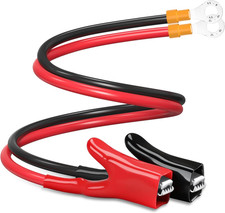Upgraded 10AWG Battery Alligator Clips Booster Jumper Cable, Battery Charger Cla