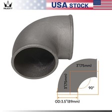 Cast Aluminum 89mm 3.5 90 Degree Elbow Pipe T...