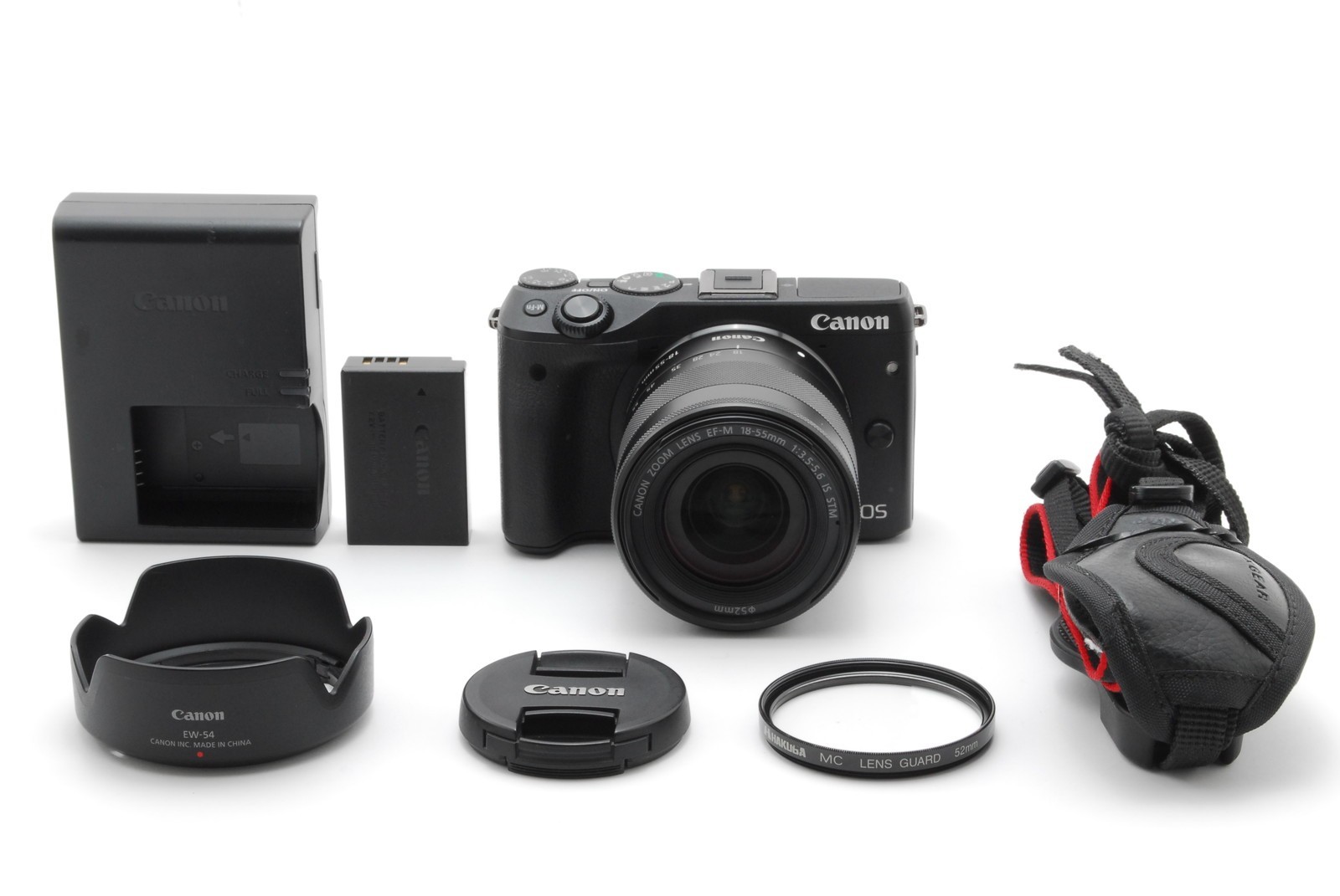 【MINT-】 Canon EOS M3 Mirrorless Digital Camera Black EF-M18-55mm f/3.5-5.6 IS