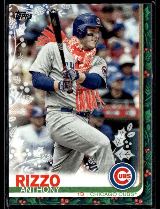 Anthony Rizzo (Scarf around neck) #HW26b 2019 Topps Holiday Baseball