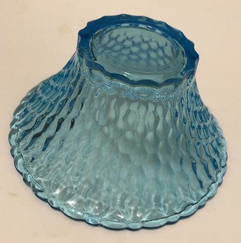Lámpara de hadas vintage pagoda claro horizonte azul por Indiana Glass Co. juego de 2 piezas caja - Imagen 8 de 10