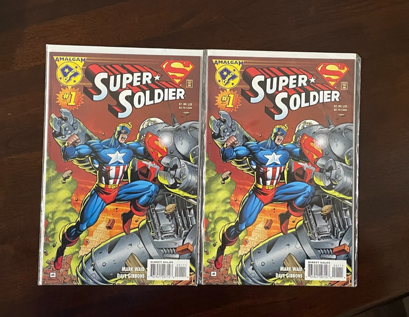 Super Soldier #1 (Amalgam Comics. 1996) **DC / Marvel Crossover LOT x (2)