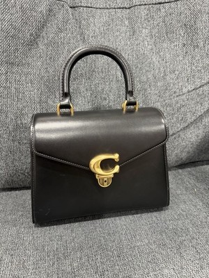 Coach CH723 Full Grain Leather Sammy Top Handle Bag - Black