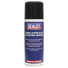 Sealey Super Glue Activating Aerosol For MDF/Wood/Glass/Metal 200mL SCS300S