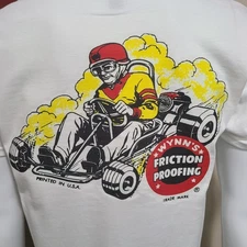 Vintage  GO KART Race T-shirt WYNNS GO KART RACER