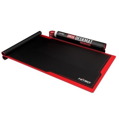 4251442502607 Nitro Concepts Deskmat, 1600x800mm - Black/Red NITRO CONCEPTS