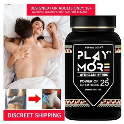 African Herbal Play More Powder Mens Stamina and Energy Support Formula