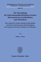 Kilian L. Wentz | Die Neuregelung Der InformationsüBermittlung Zwischen...