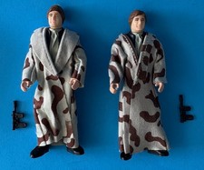 STAR WARS 1984 KENNER HAN SOLO ENDOR TRENCHCOAT VARIANTS LOOSE COMPLETE