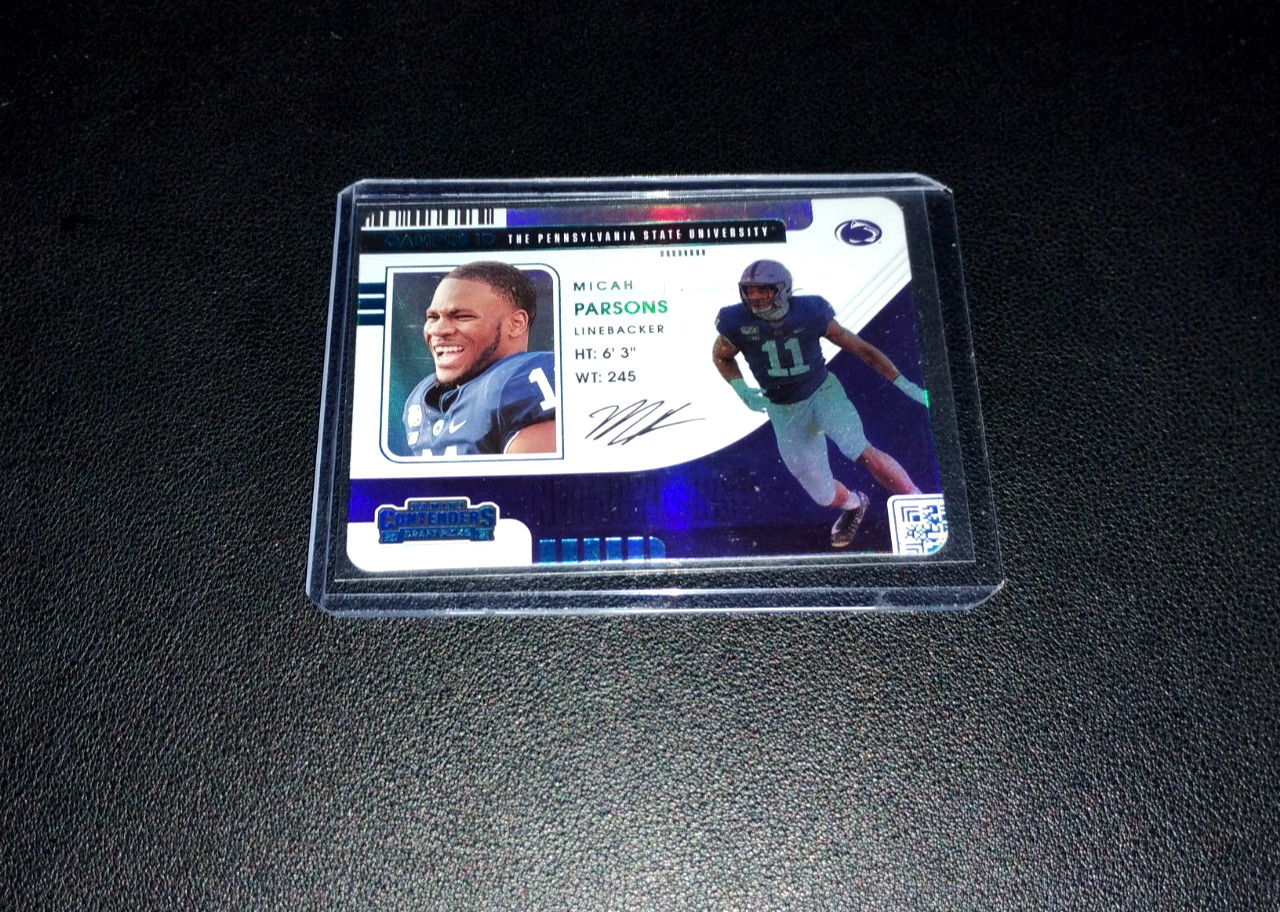 Micah Parsons 2021 Panini Contenders Draft Picks Campus ID SSP Case Hit Rare