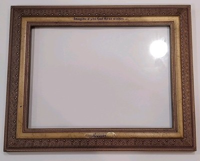 Disney Aladdin Ornate Gold Resin Photo Frame Hanging Chain Model 61079