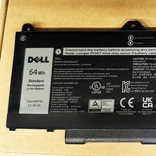 Genuine GRT01 Battery Dell Latitude 5421 5431 5521 Precision 3561 3571 3470 64WH