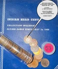 INDIAN HEAD PENNY SET W/53 DATES:  1908-S, 3 FLYING EAGLES & DIAMONDS! COBM-9918