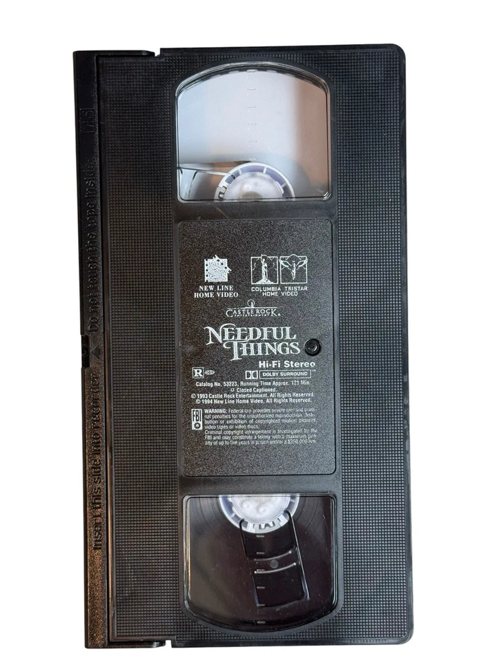 Needful Things VHS Ed Harris Stephen King Horror Movie - Image 3 of 3