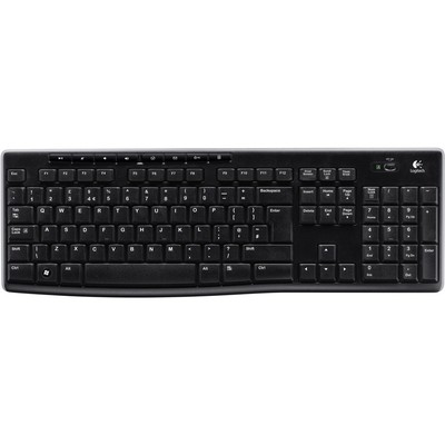 Logitech K270 Wireless Keyboard Funk Tastatur Deutsch, QWERTZ Schwarz Spritzw...