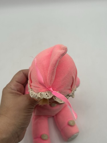 Vintage Beanbag Mattel Baby Beans Bean Bag bambola pigiama rosa 11" - Foto 20 di 21