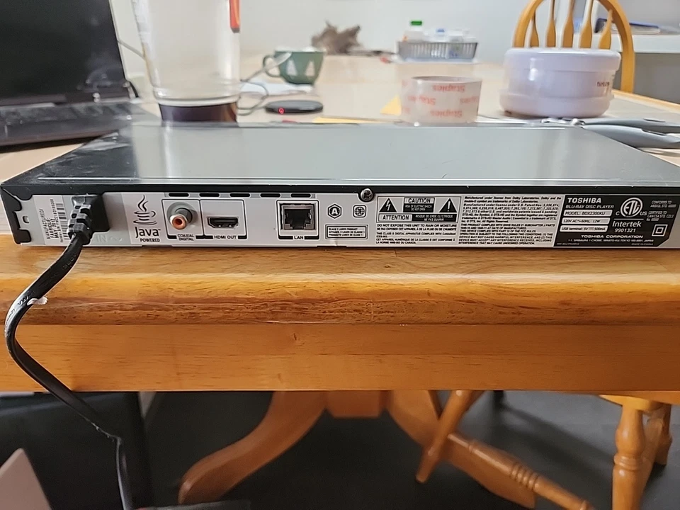 Reproductor de DVD inteligente Blu-ray Toshiba BDX2300KU sin control remoto Foto 3 de 3