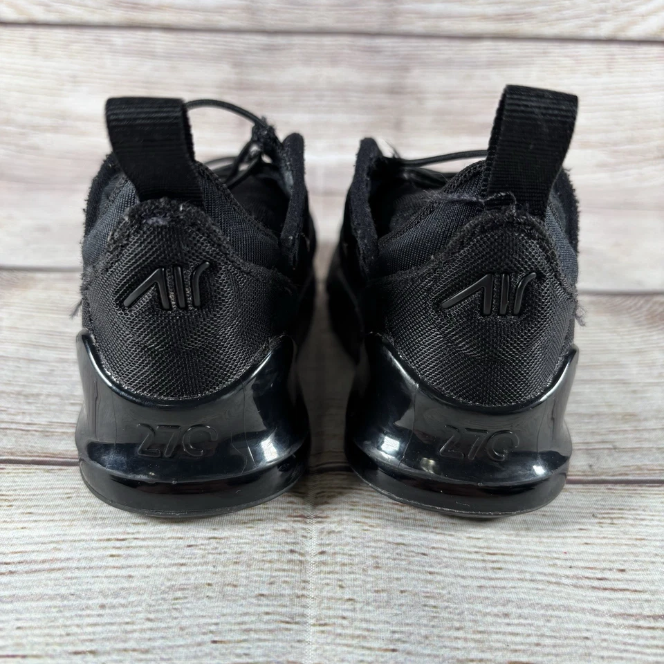 Nike Air Max 270 Niño Pequeño Talla 7C Negro Zapato Deportivo Sin Cordones Tenis DD1646-001 Foto 4 de 4