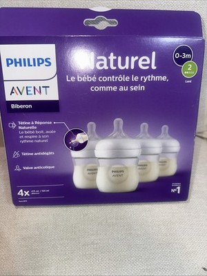 Philips AVENT Natural Baby Bottles 0-3 Months 4 Pack