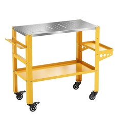 Welding Table 36x18 Inch Steel Frame Portable Garage Work Bench 1200LBS Table