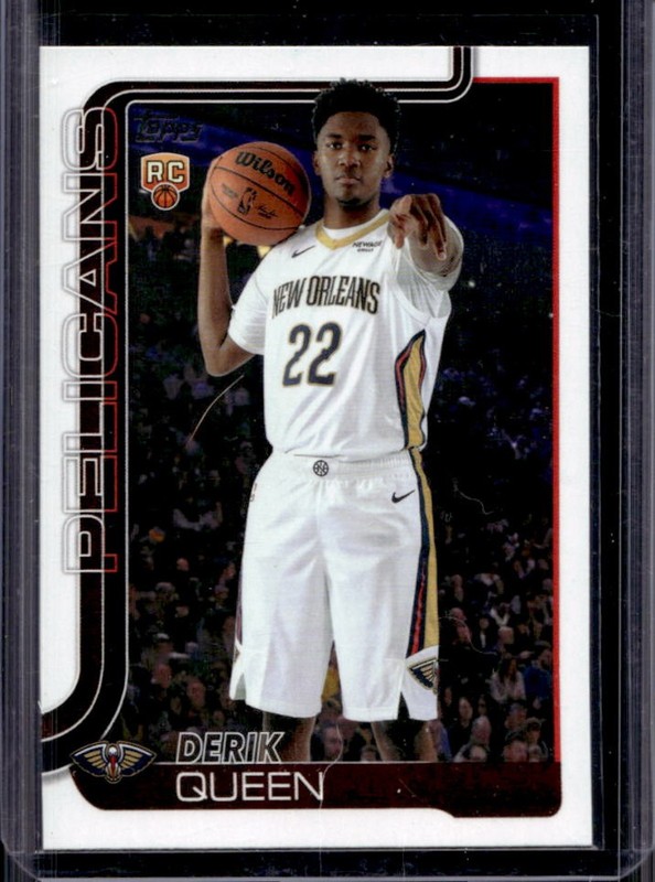 2025-26 Topps Derik Queen RC Rookie #213 Pelicans
