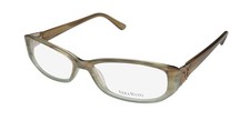 NEW VERA WANG V094 EYEGLASSES FULL-RIM PLASTIC BD OVAL WOMENS BROWN 53-15-137