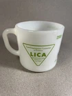 Land Improvement Contractors of America 1980 Vintage Milk Glass Coffee Mug EUC