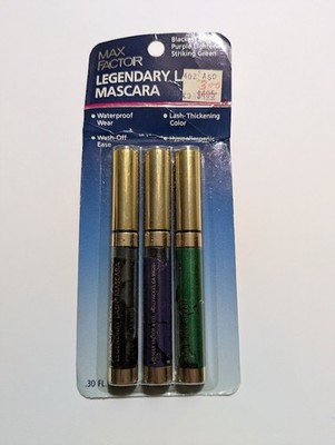 NEW SEALED Max Factor Legendary Lash Mascara - Black/Purple/Green