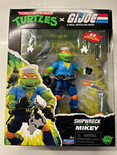 Playmates Toys TMNT x G.I. Joe Shipwreck Mikey Figure Boxed w Nunchaku