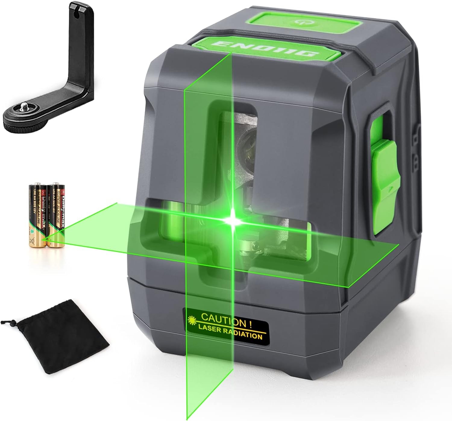 Enventor Green Beam Cross Line Laser Level Self Levelling 25M/82ft with