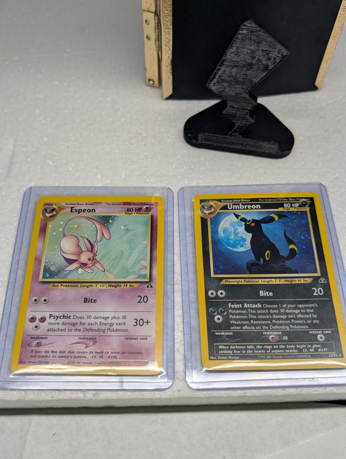 Pokemon Neo Discovery Umbreon 13/75 Holo Rare And Espeon 1/75 Holo Rare NM
