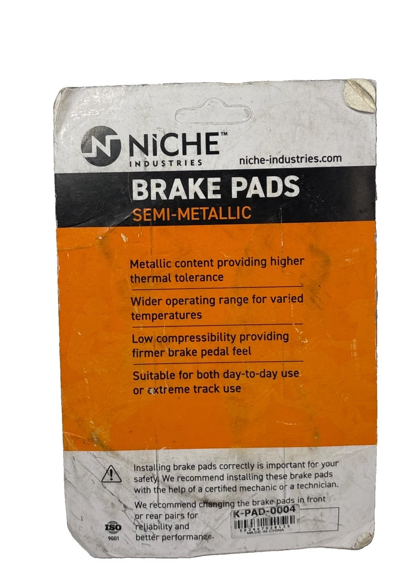 Niche Brake pads K-PAD-0004 For Polaris GEM Various Models photo 3