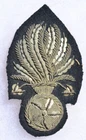 CIVIL WAR US ARMY ORDNANCE INSIGNIA EMBROIDERED SILVER BULLION #1
