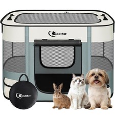 Dog Playpen,Cat Pet Puppy Pen,Portable Playpens for Dogs Indoor Outdoor Trave...