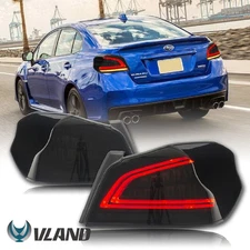 VLAND Smoked LED Tail lights For 2015-2022 Subaru WRX STI W/Sequential Signal