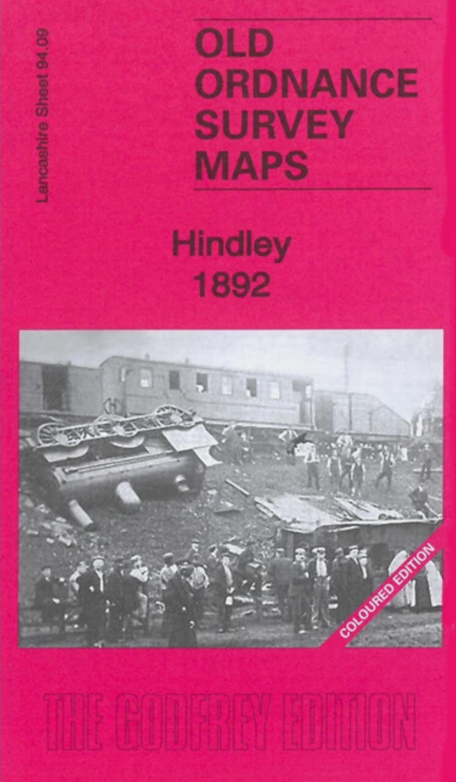 MAP OF Hindley 1892 (Coloured) Lancashire Sheet 94.09 NEW 9781787214088