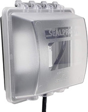 2-Gang Weatherproof in Use Outlet Cover Two Gang Outdoor Plug and Receptacle P