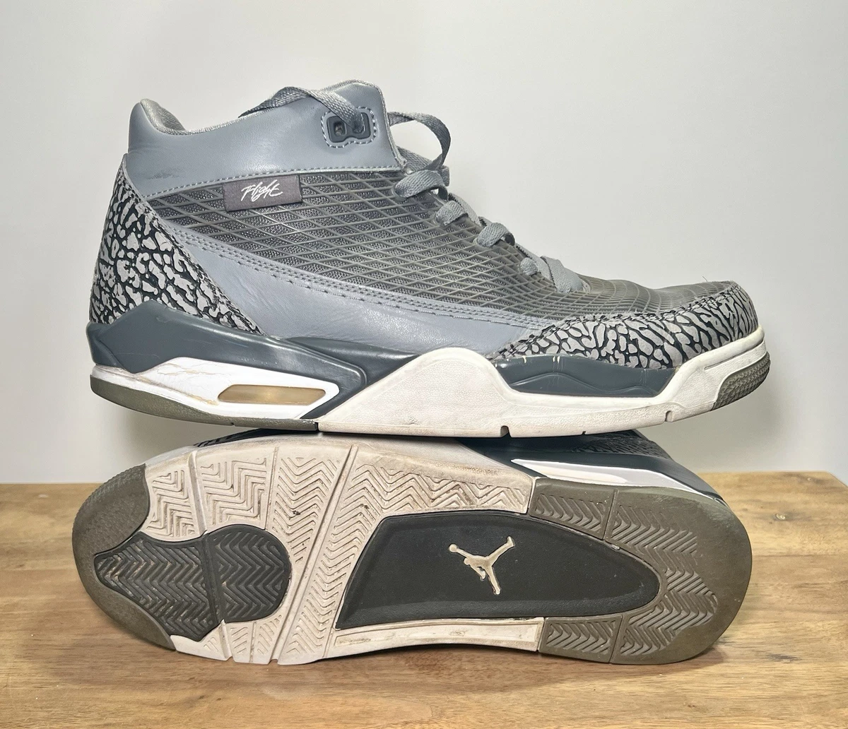 Jordan 1 Flight 2 Premium Grey Elephant Print for Sale  display picture 3