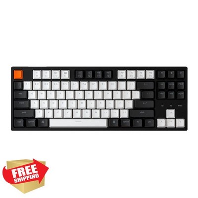 Keychron C1 TKL Keyboard Brown Switches RGB Backlit White