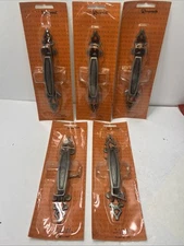Lot of 5 VTG NOS Amerock Madeira T-172-AS Antique Silver Door Drawer Pull