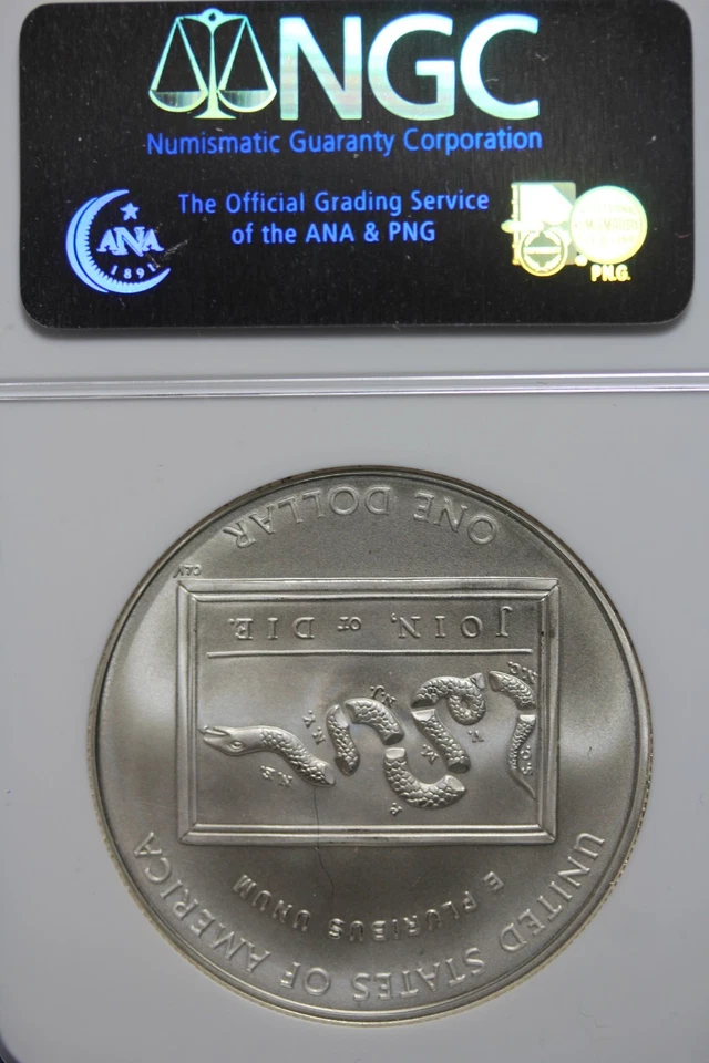 2006 P- NGC MS69 BEN FRANKLIN SCIENTIST DOLLAR #B50787 - Image 2 of 2