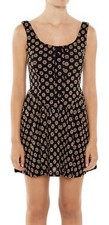 Forever 21 Woven Floral Knit Mini Dress XS