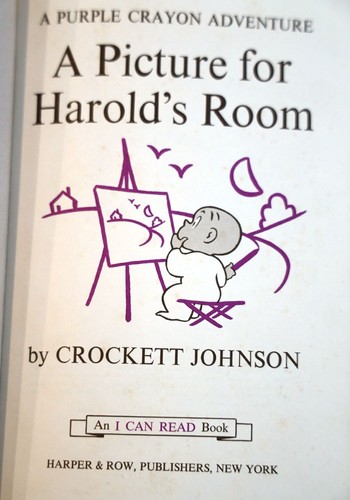 A Picture for Harold's Room by Crockett Johnson 1960 An I Can Read Book VINTAGE - Picture 2 of 3