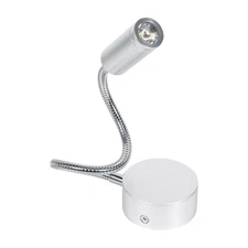 AC85-265V 1W Warm White Led Bed Lamp Reading Working With Flexible Gooseneck