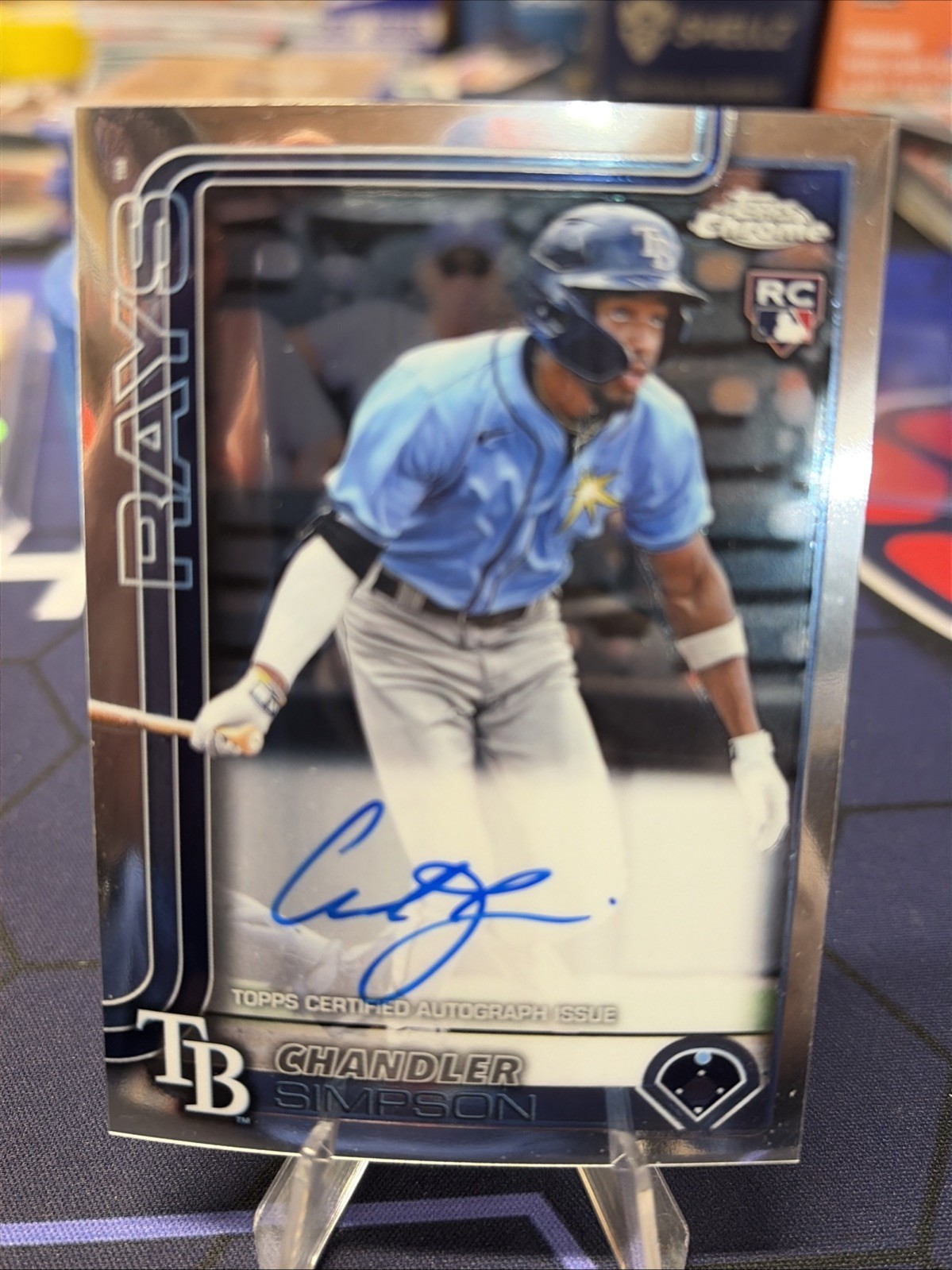 2025 Topps Chrome - Rookie Autographs Chandler Simpson #RA-CSI (AU, RC)