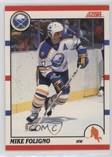 1990-91 Score Bilingual Mike Foligno #133 14ww