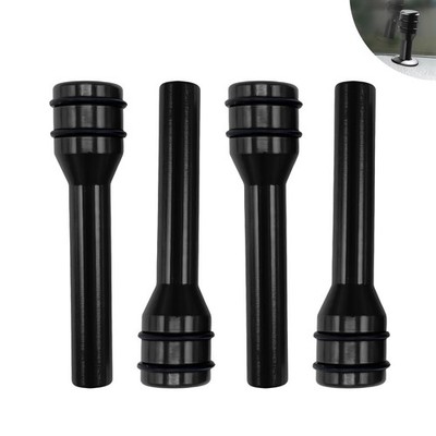 awlbed 4 PCS Car Interior Door Lock Knob Pull Pin Cover, Metal 4 PCS, Black 