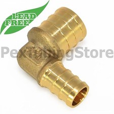 (25) 1/2" x 3/4" PEX Elbows - Brass Crimp Fittings, LEAD-FREE